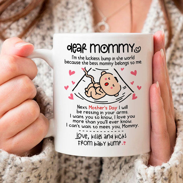 Gift For Mom To Be Happiest Bump In The World Mug